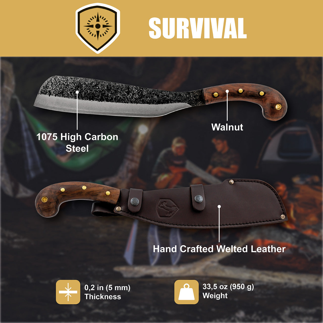 Condor Village Parang Carbon Machete