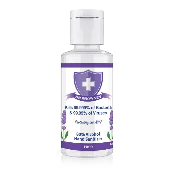 Dr Browne's Hand Sanitiser 50ml - Lemon Scent BCB
