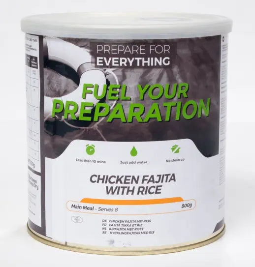 Chicken Fajita with Rice Freeze Dried Tin Fuel Your Preparation
