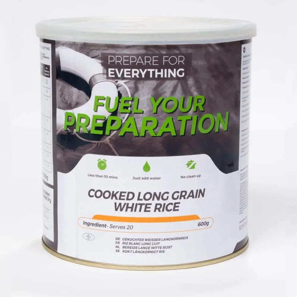 Freeze Dried White Rice Tin Fuel Your Preparation