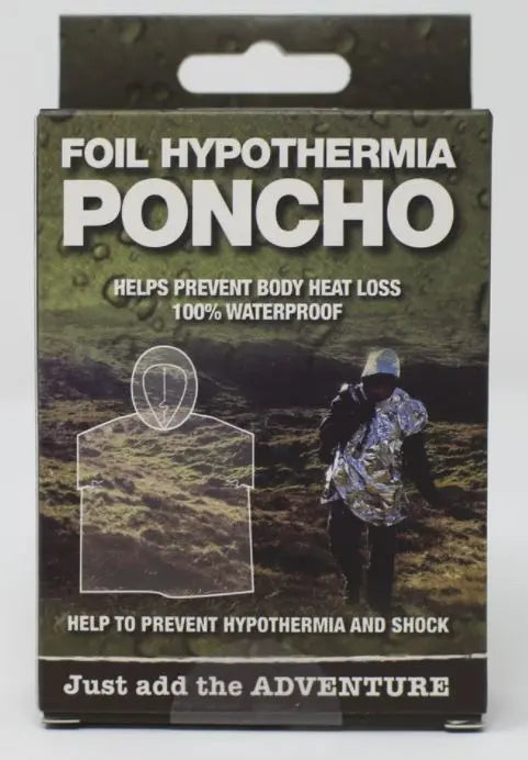 Foil Hypothermia Space Poncho BCB