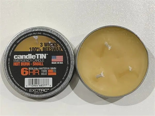 Exotac Candle Tin - Hot Burn - Small BCB