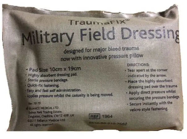 Military Field Dressing - 10 x 19cm BCB