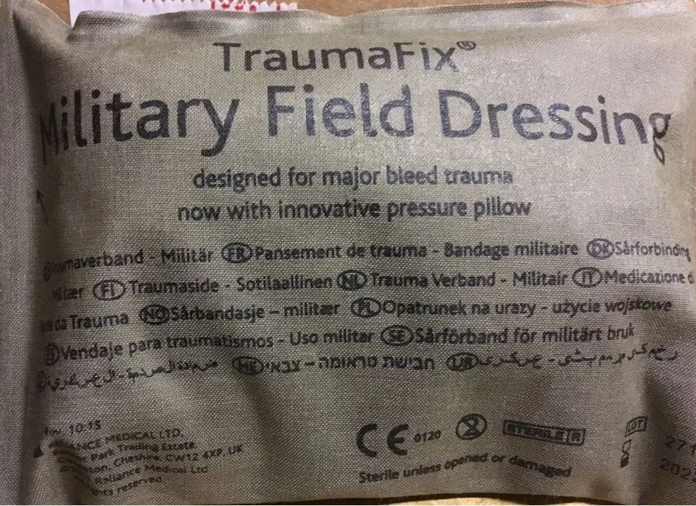 Military Field Dressing - 10 x 19cm BCB