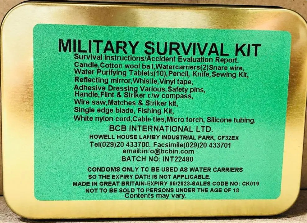 Military Survival Kit BCB