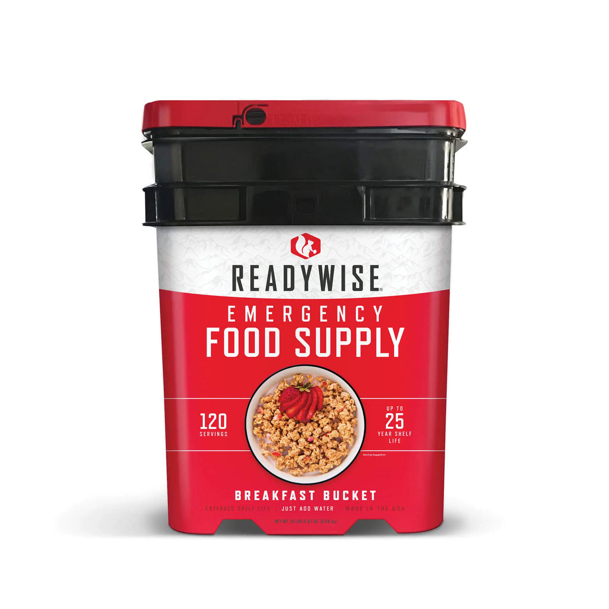 ReadyWise Freeze Dried Breakfast Buckets - 120 Servings, 25 Year Shelf Life Readywise