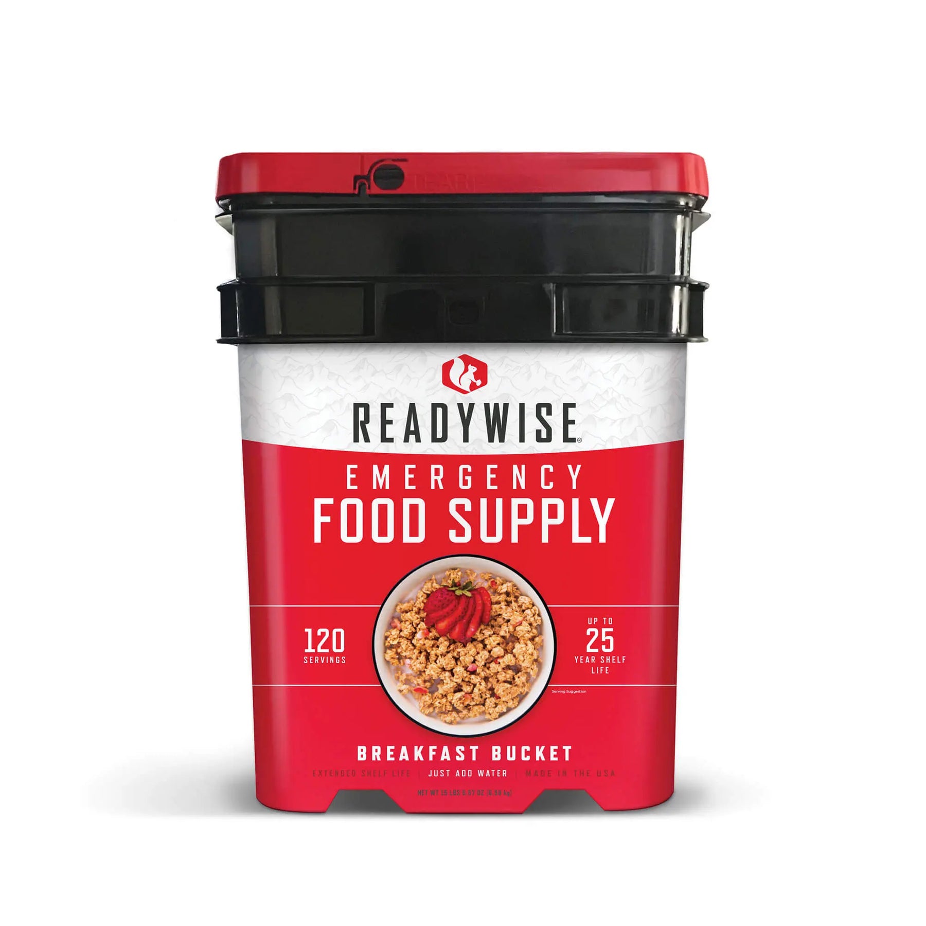 ReadyWise Freeze Dried Breakfast Buckets - 120 Servings, 25 Year Shelf Life Readywise