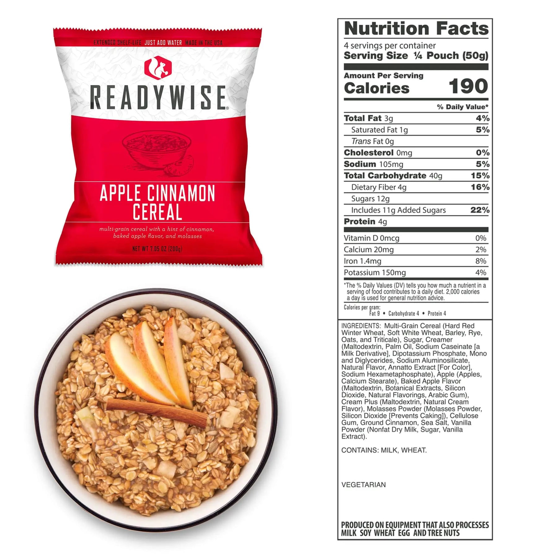 ReadyWise Freeze Dried Breakfast Buckets - 120 Servings, 25 Year Shelf Life Readywise