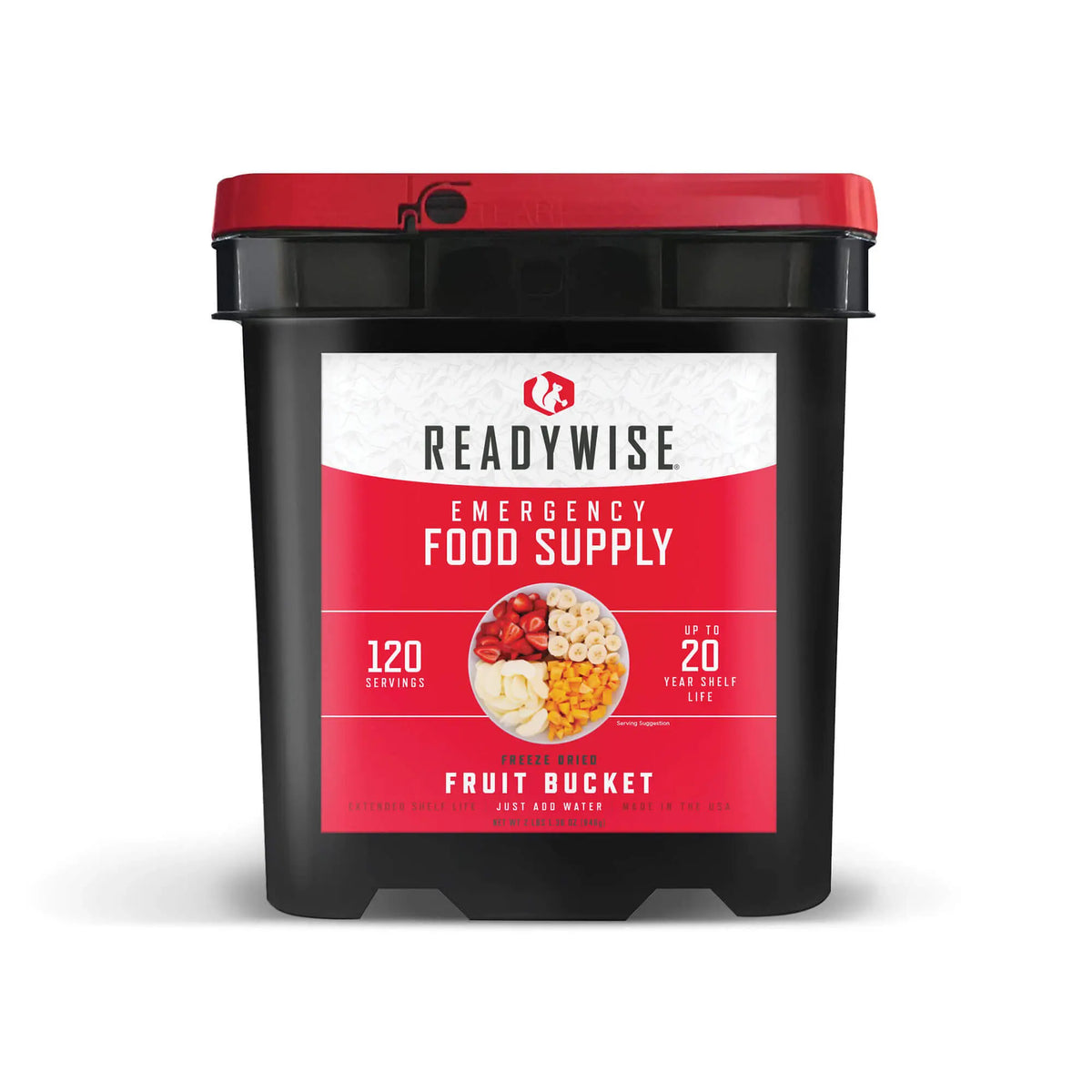 ReadyWise Freeze Dried Fruit Buckets - 120 Servings, 25 Year Shelf Life Readywise