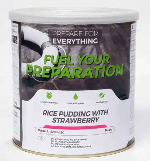 Rice Pudding With Strawberry Freeze Dried Tin Fuel Your Preparation