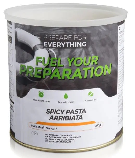Spicy Pasta Arrabiata Freeze Dried Tin Fuel Your Preparation
