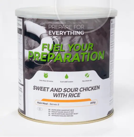Sweet and Sour Chicken with Rice Freeze Dried Tin Fuel Your Preparation