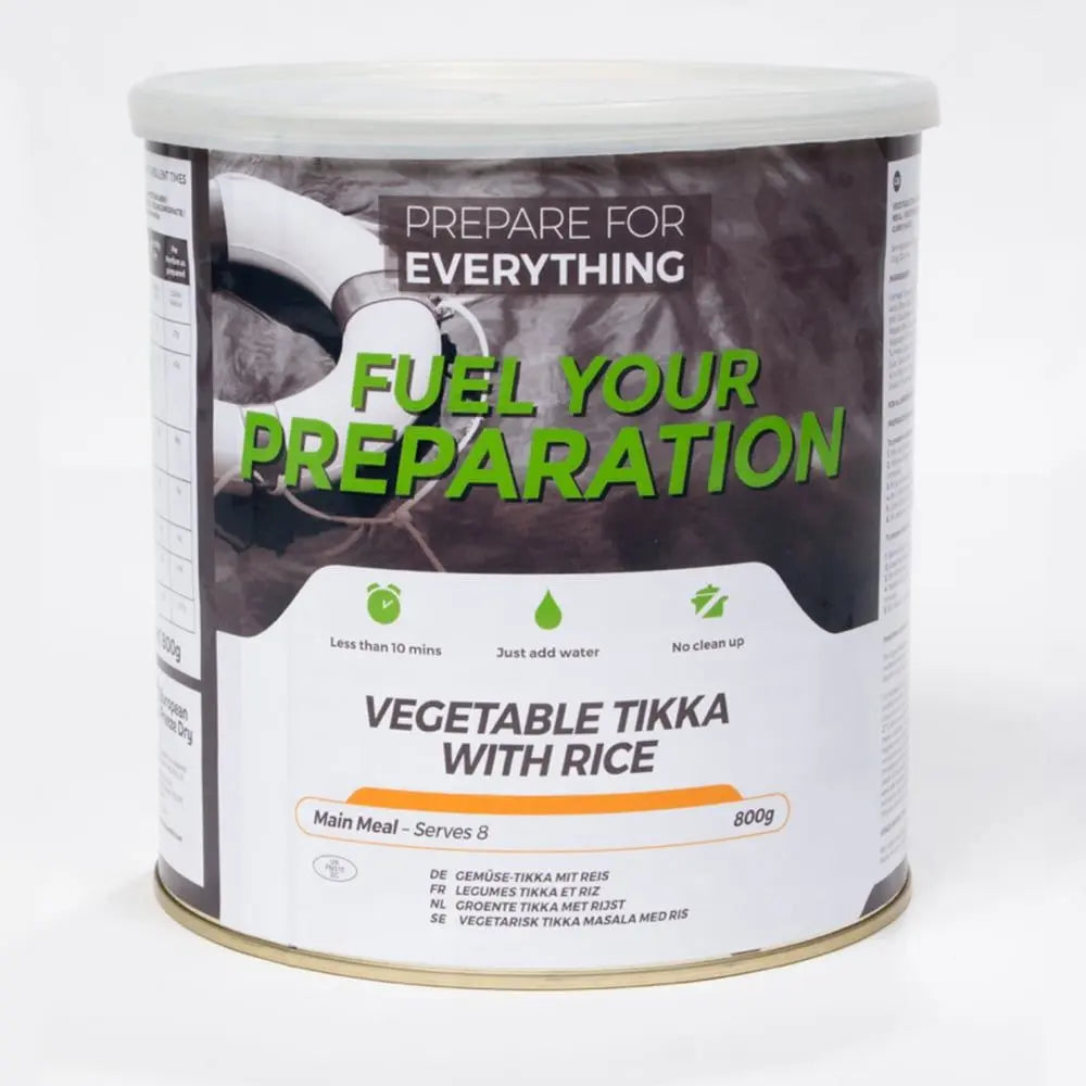 Vegetable Tikka with Rice Freeze Dried Tin Fuel Your Preparation