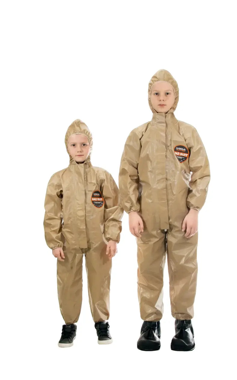 HAZ-SUIT Protective CBRN HAZMAT Suit (Children & Adult Sizes) Mira Safety