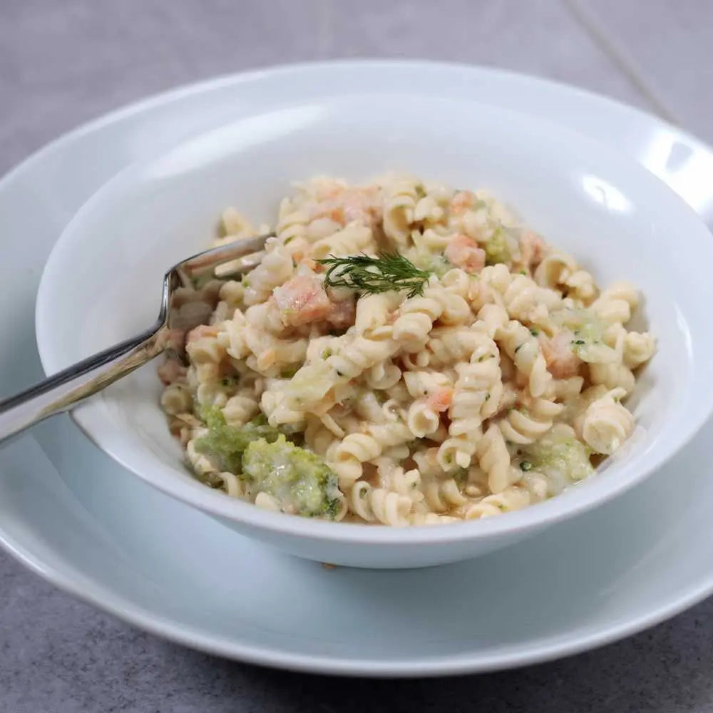 Salmon and Broccoli Pasta Freeze Dried Tin Fuel Your Preparation