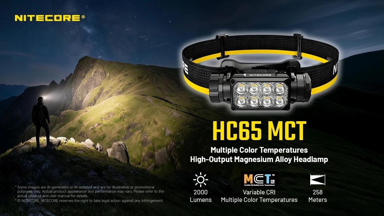 Nitecore HC65 MCT Headlamp, 2000 Lumens, Magnesium (photo 6)
