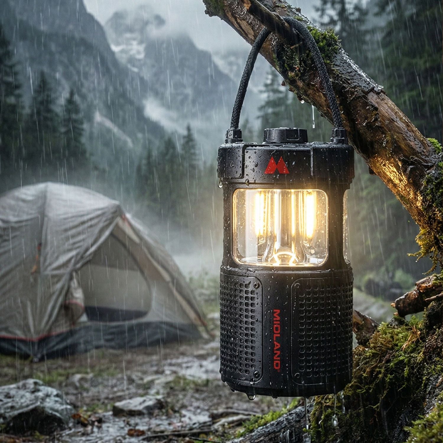 Midland ER Lantern LED lantern with Bluetooth speaker