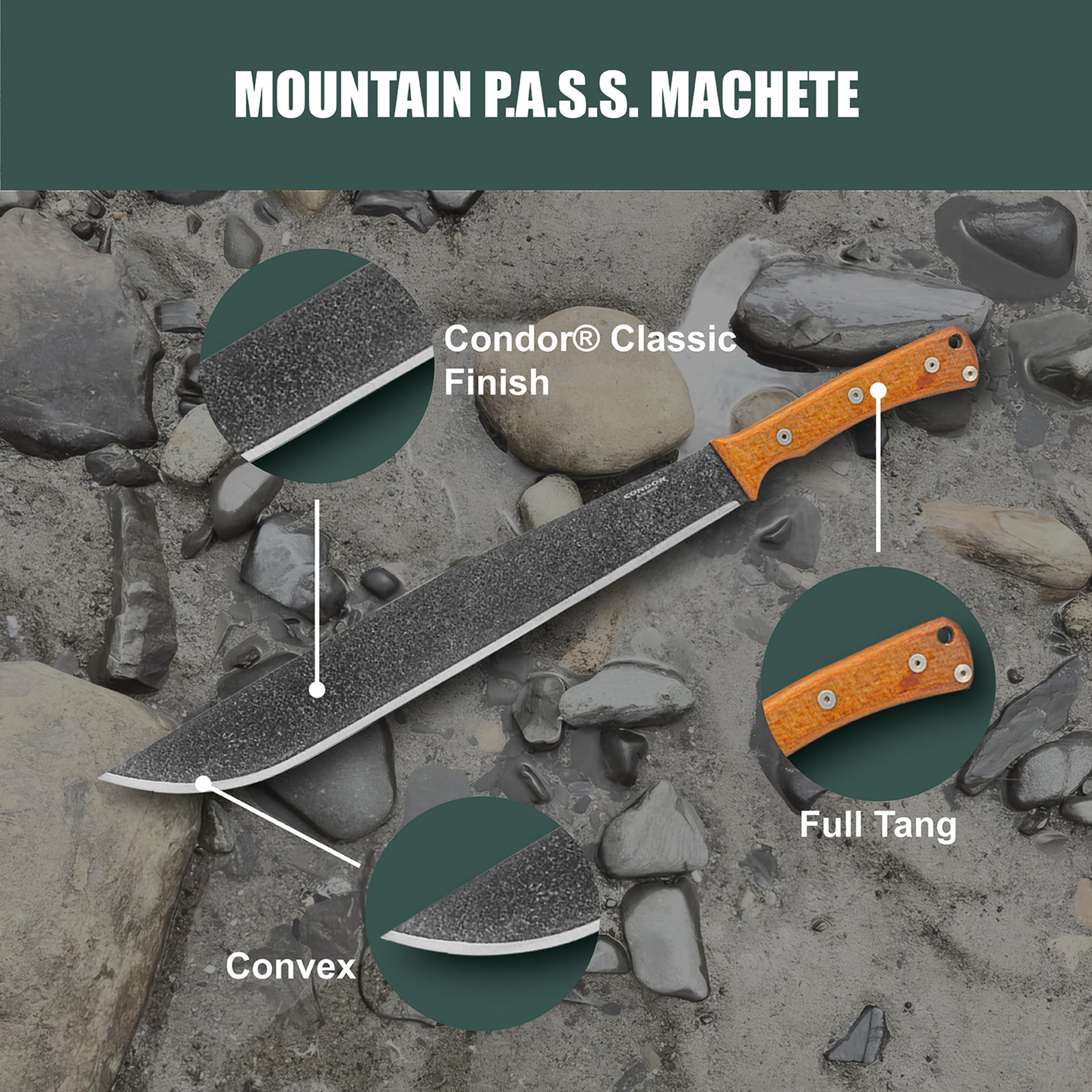 Condor Mountain Pass Machete