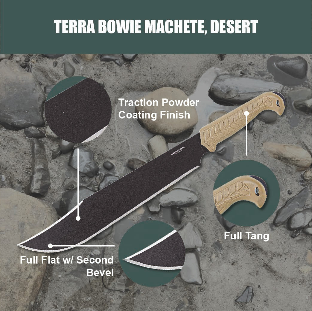 Condor Terra Bowie Machete Desert