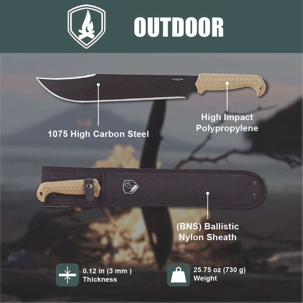 Condor Terra Bowie Machete Desert