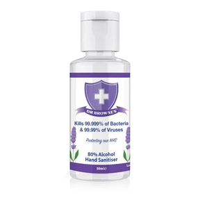 Dr Browne's Hand Sanitiser 50ml - Lemon Scent BCB