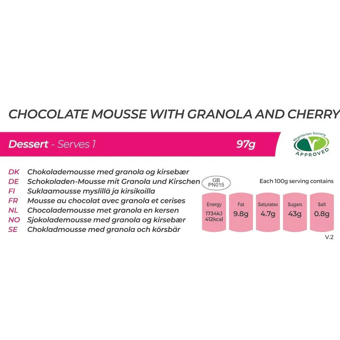 Summit To Eat Chocolate Mousse With Granola Freeze Dried (Pouches)