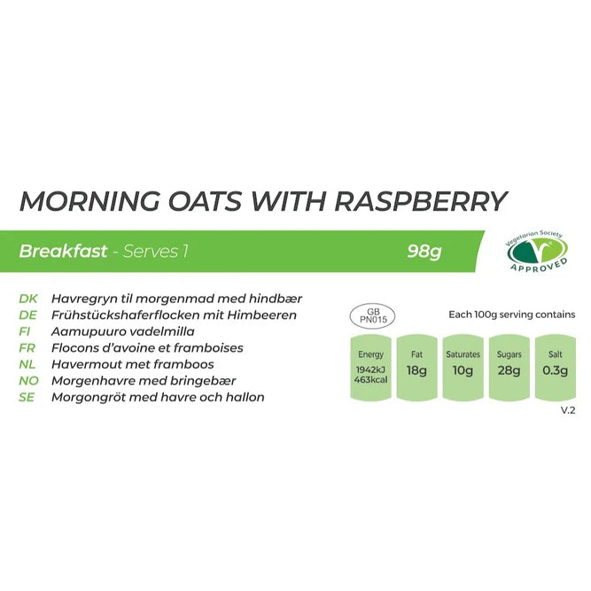 Summit To Eat Morning Oats with Raspberry Freeze Dried (Pouches)