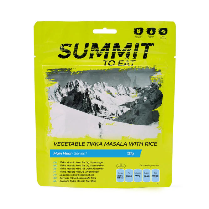 Summit To Eat Vegetable Tikka with Rice Freeze Dried (Pouches)