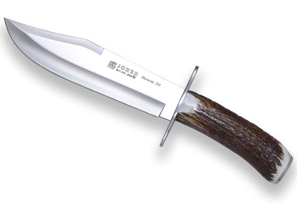 Joker Bowie Knife Stag Horn