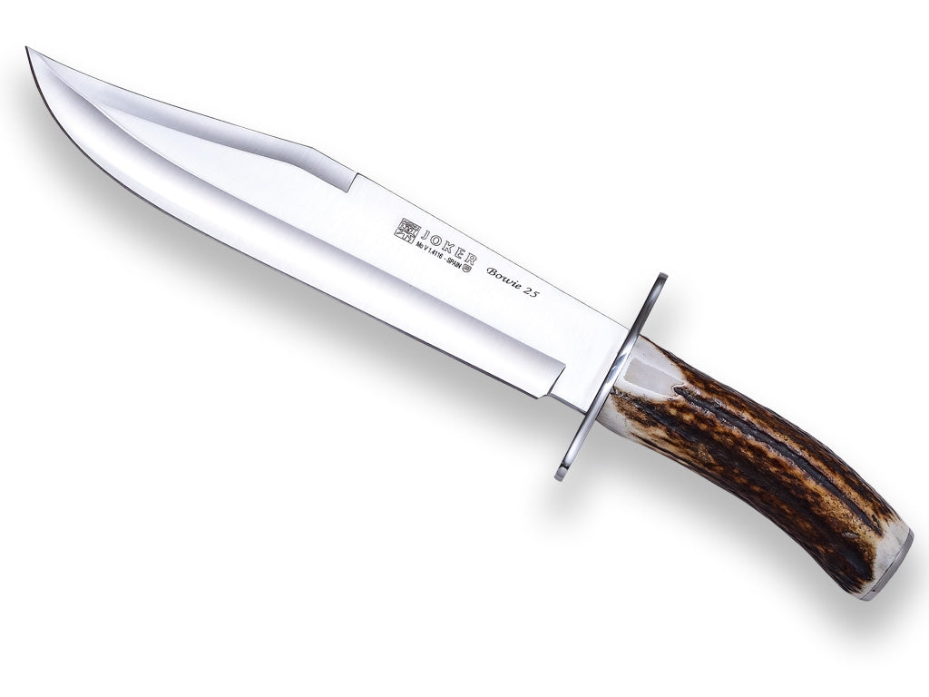 Joker Bowie Knife Stag Horn