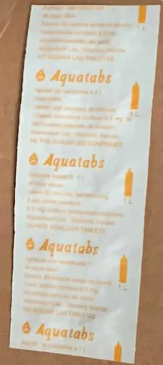 Halogen Tablet Water Purification Tablets (50 Tablets)