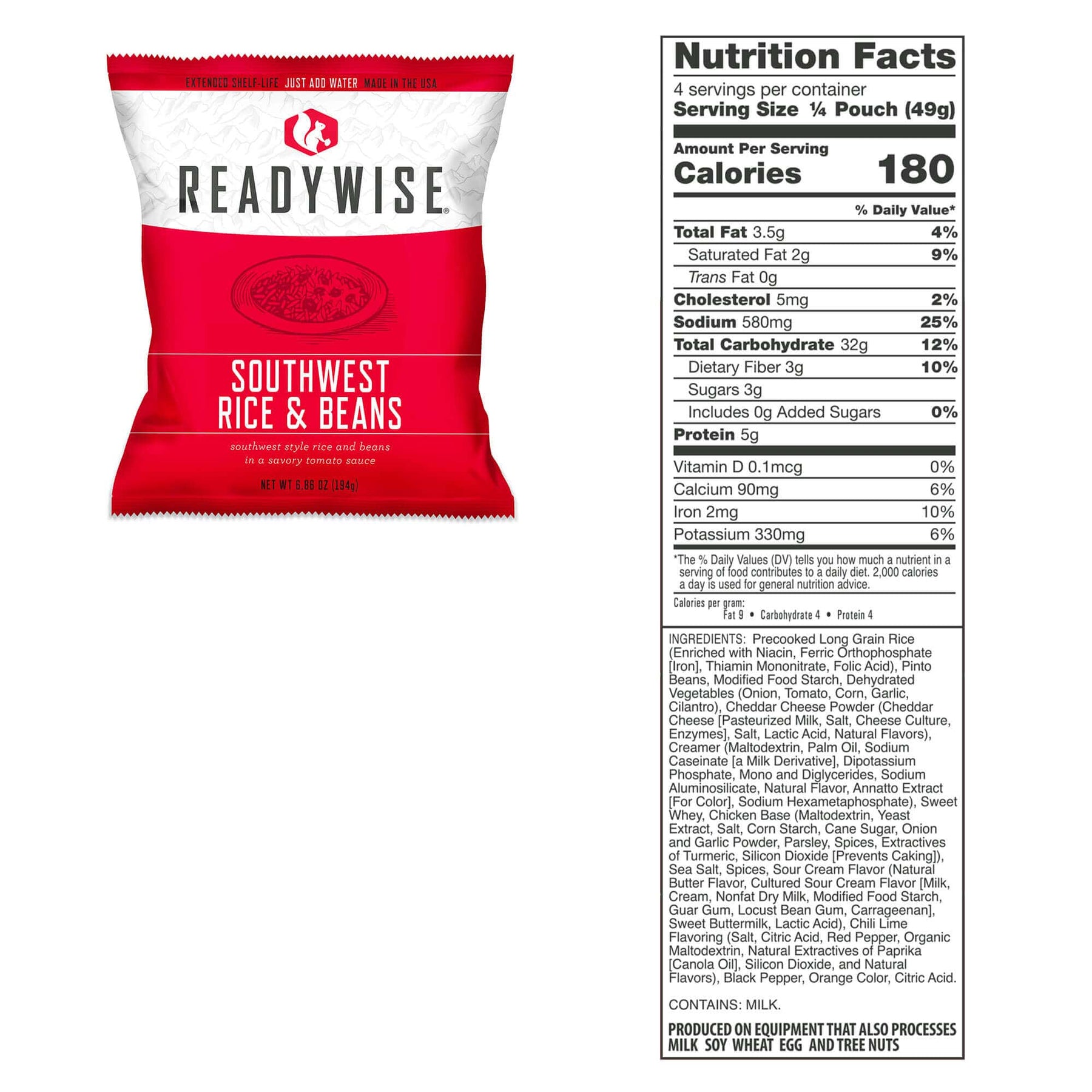 ReadyWise Freeze Dried Entree Buckets - 60 Servings, 25 Year Shelf Life
