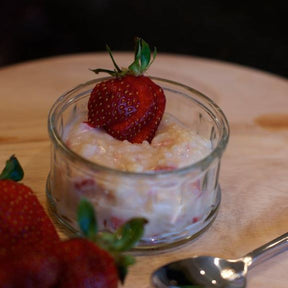 Rice Pudding With Strawberry Freeze Dried Tin